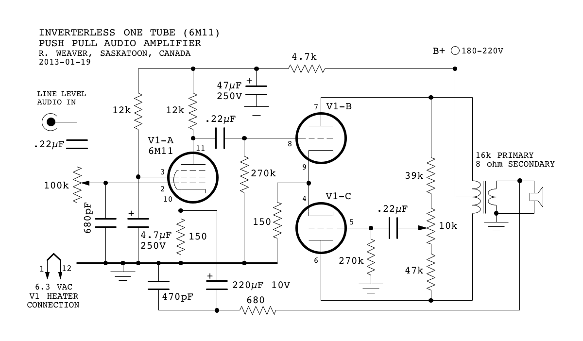 Mini-Tube Audio Amplifier - Part 1